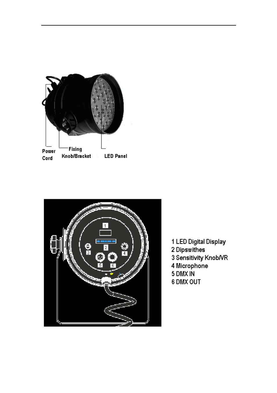 Part ii installation and operation | MBT Lighting LEDPAR64PRO (SRL-6057SB) User Manual | Page 5 / 13