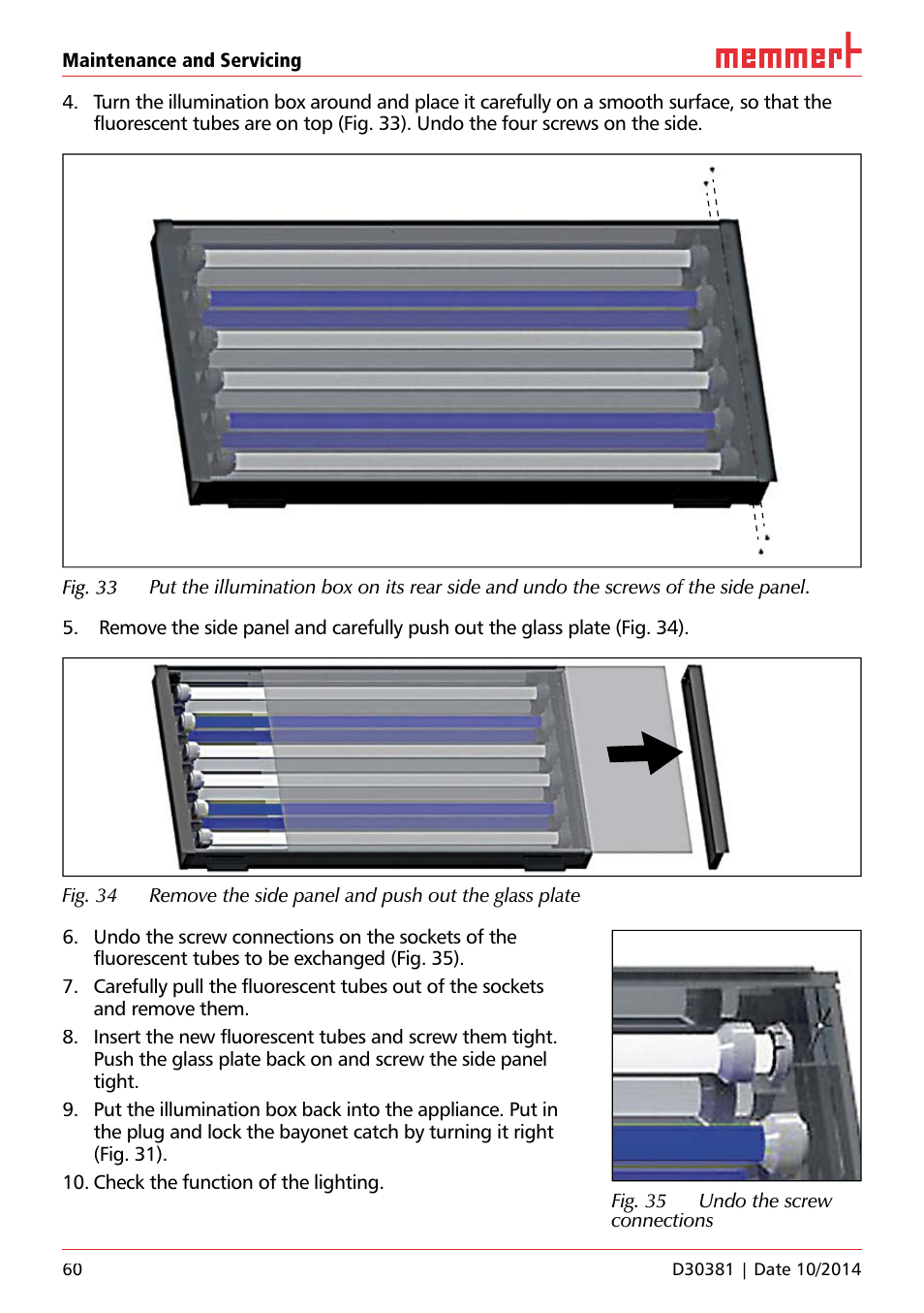 Memmert ICH/ ICH L Climate chambers User Manual | Page 60 / 64