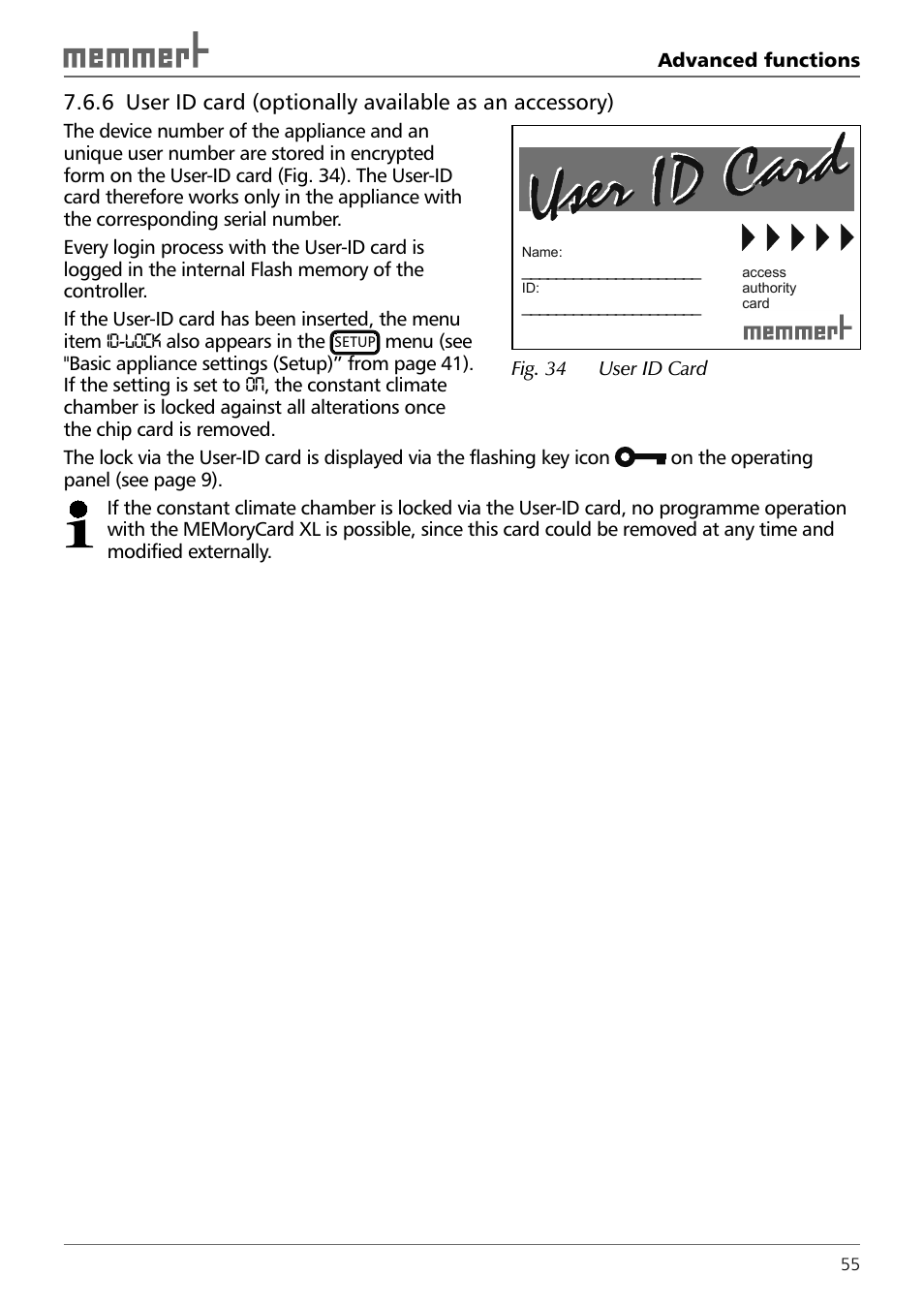 Memmert HPP 108/749 Constant climate chamber (Generation 2003) User Manual | Page 55 / 60