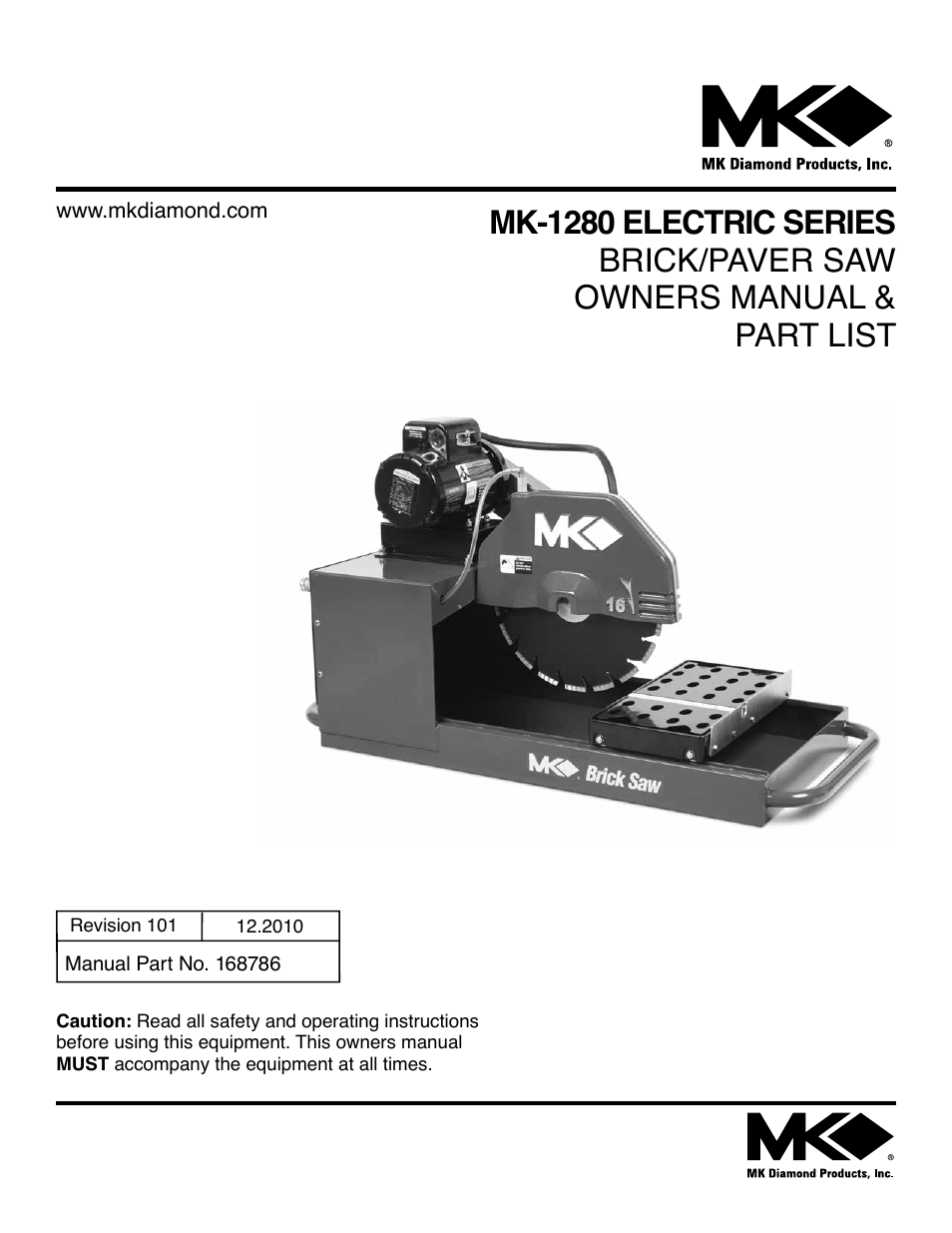 MK Diamond MK-1280 Electric User Manual | 40 pages
