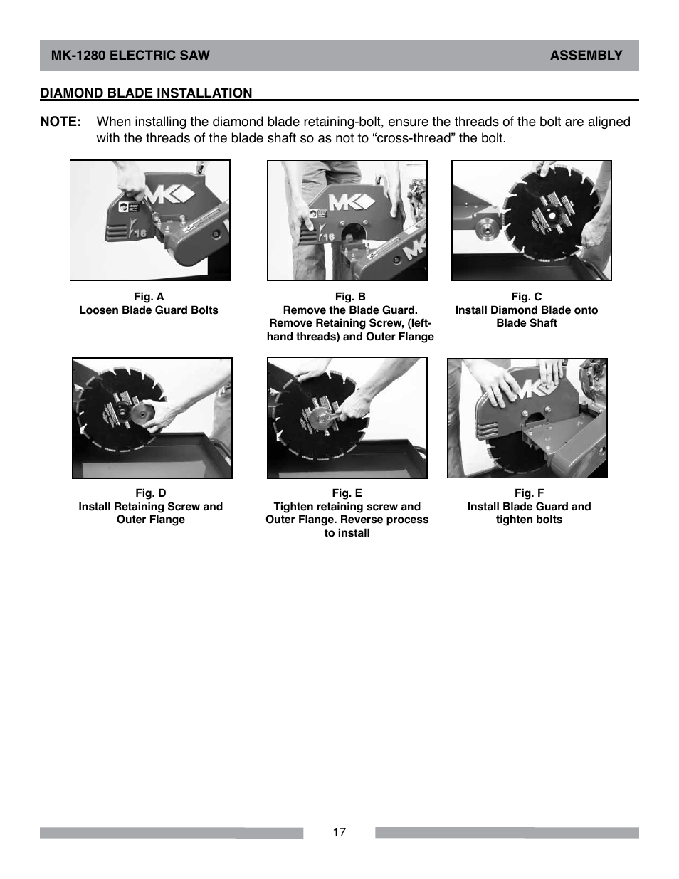 MK Diamond MK-1280 Electric User Manual | Page 17 / 40