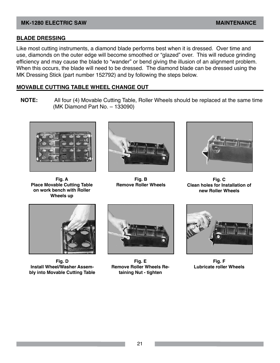 MK Diamond MK-1280 Electric User Manual | Page 21 / 40