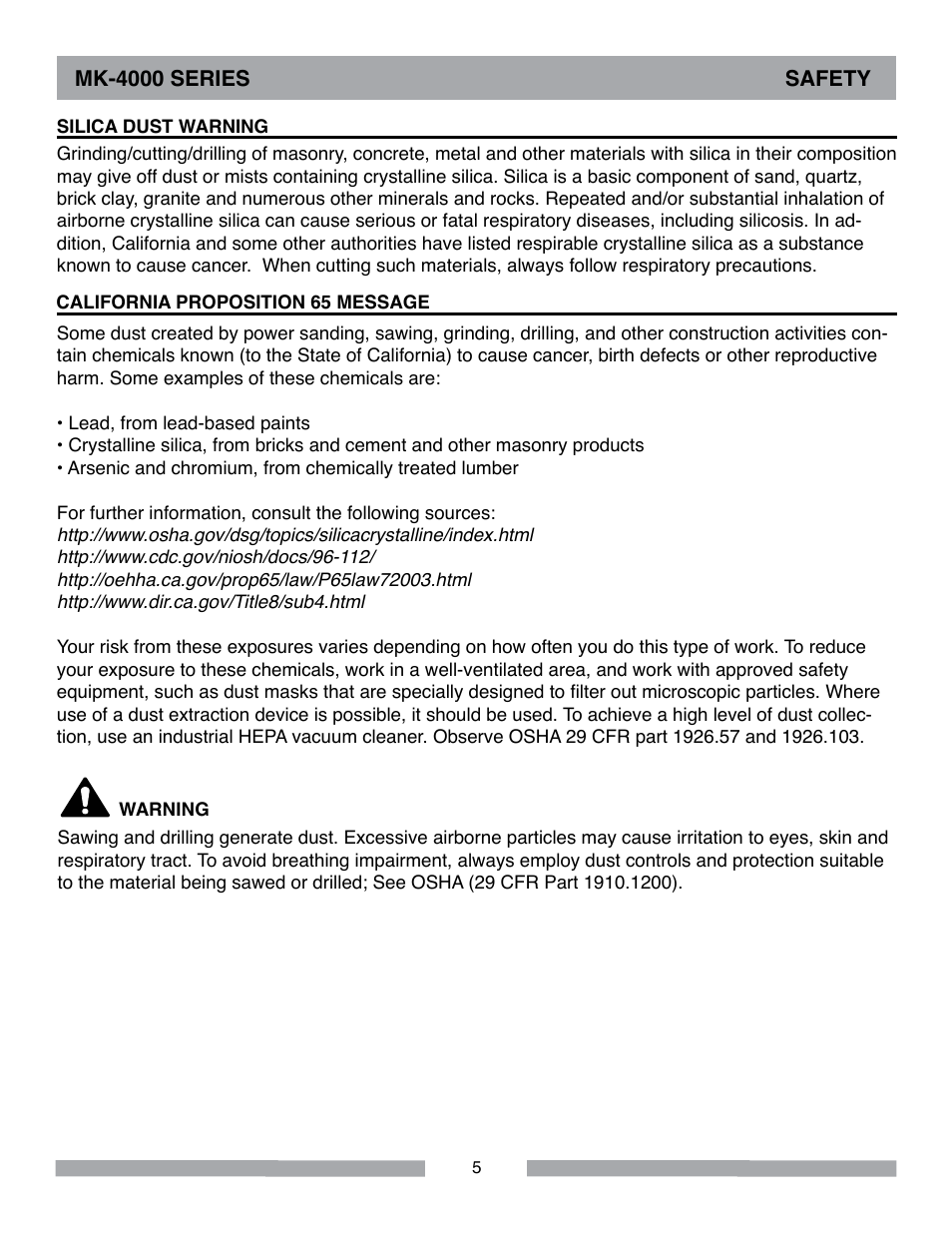 MK Diamond MK-4000 Series User Manual | Page 5 / 32