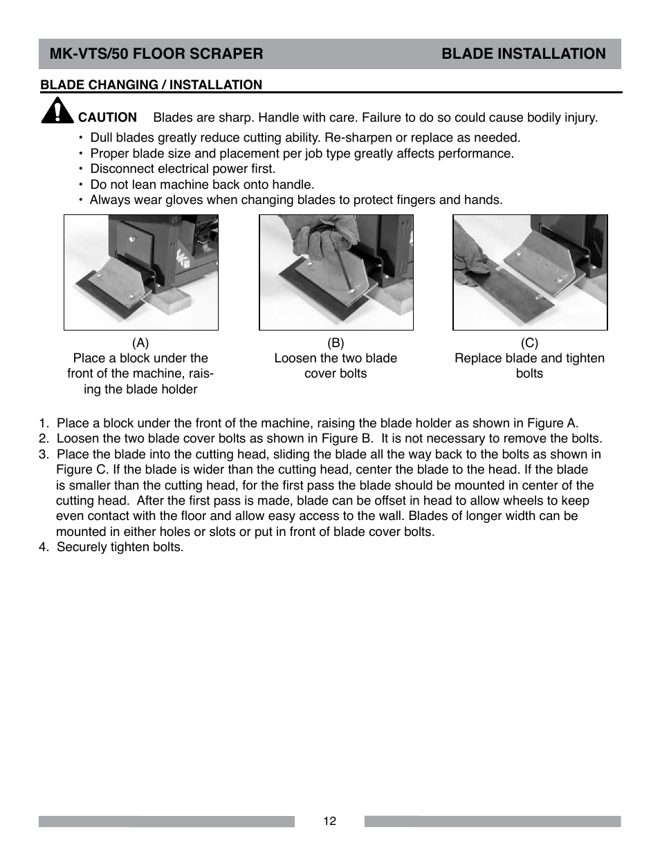 MK Diamond MK-VTS-50 User Manual | Page 12 / 28
