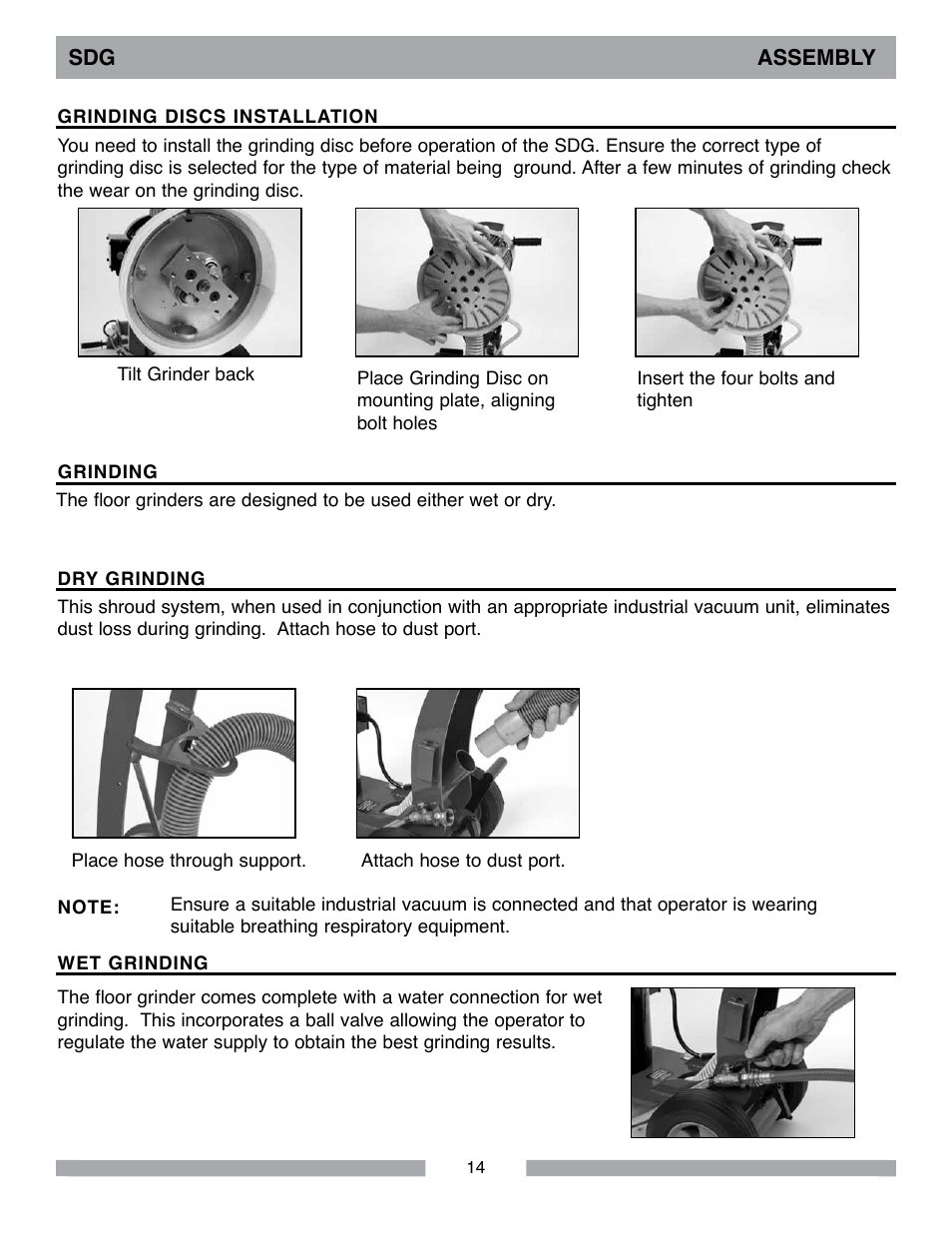 MK Diamond Sawtec SDG-103 User Manual | Page 14 / 24