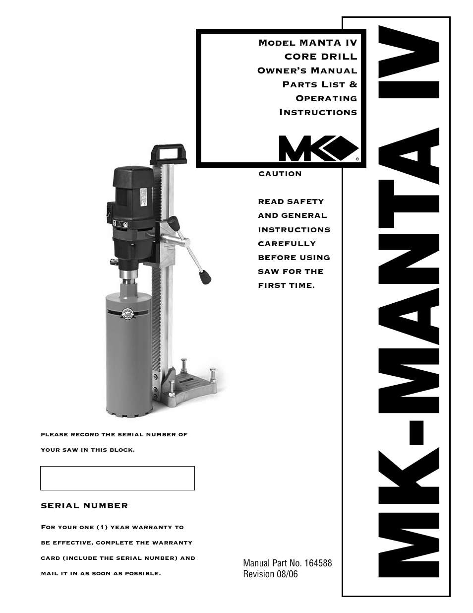 MK Diamond MK-MANTA IV User Manual | 16 pages