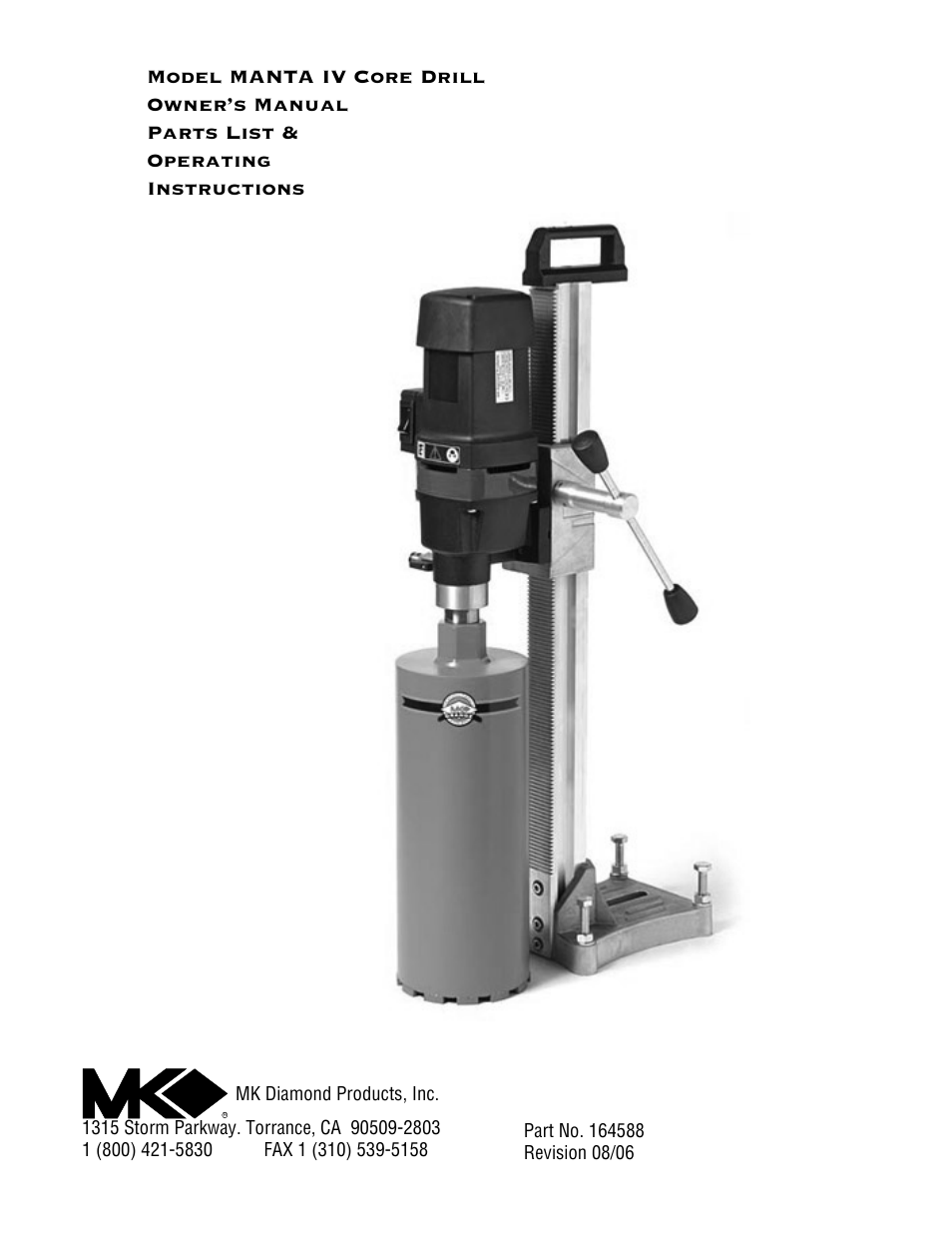 MK Diamond MK-MANTA IV User Manual | Page 16 / 16
