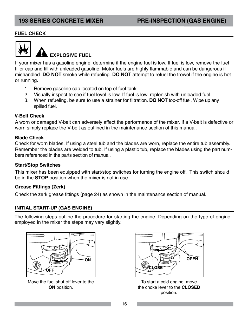 MK Diamond Canoga 193 Gas User Manual | Page 16 / 32