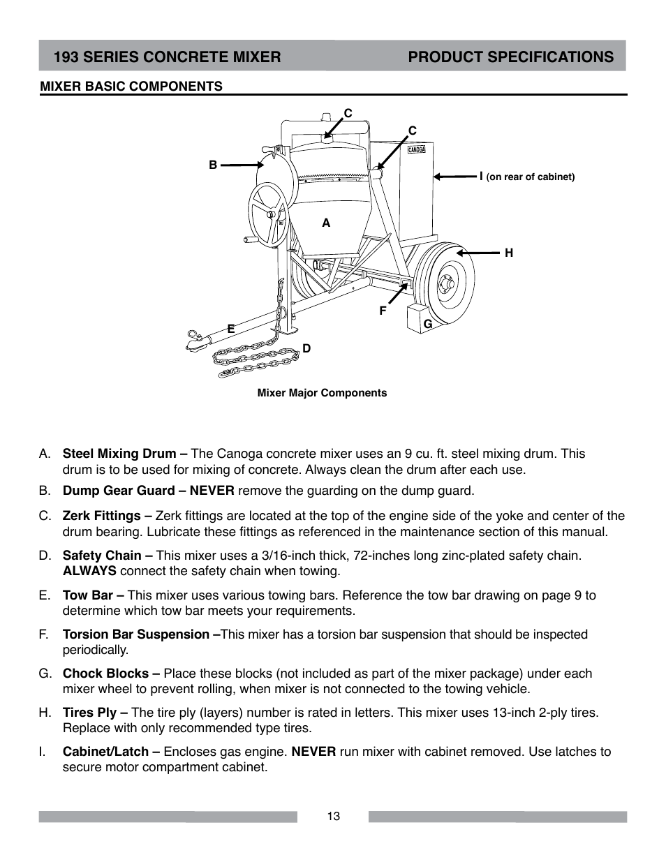 MK Diamond Canoga 193 Electric User Manual | Page 13 / 32