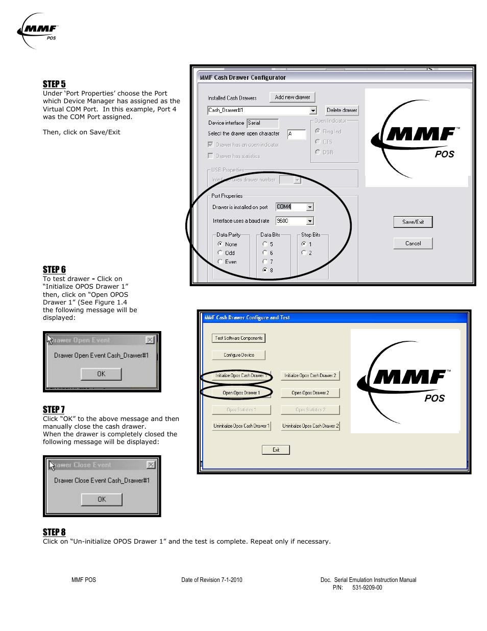 MMF POS USB with Serial Emulation Interface Kit User Manual | Page 4 / 4