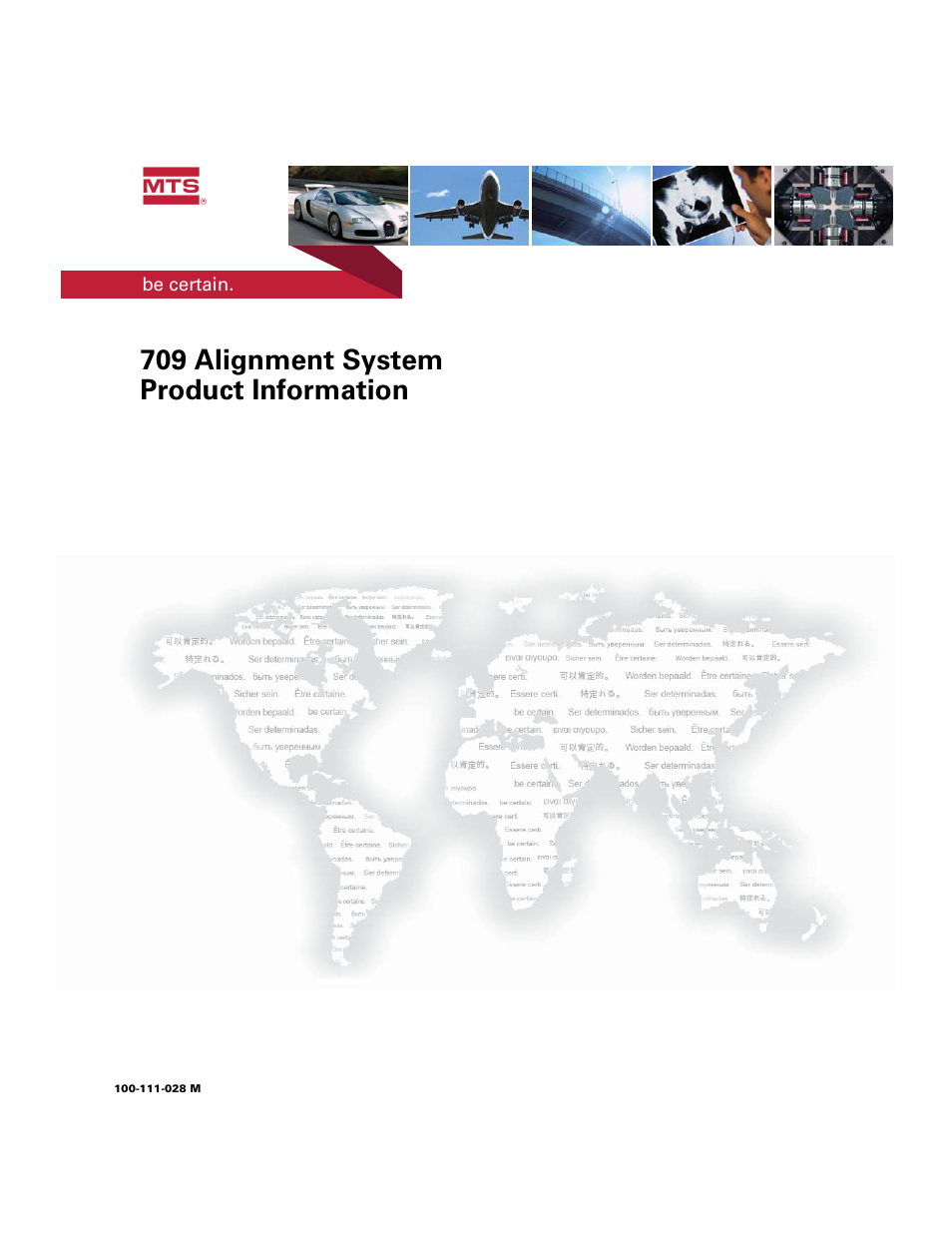 MTS 709 Alignment System User Manual | 158 pages