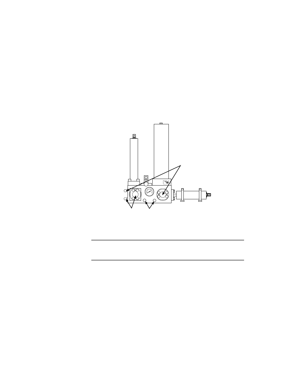 1 hydraulic connections, Figure 4-2. hydraulic connections | MTS Model 506-62-72 Hydraulic Power Supply User Manual | Page 30 / 44