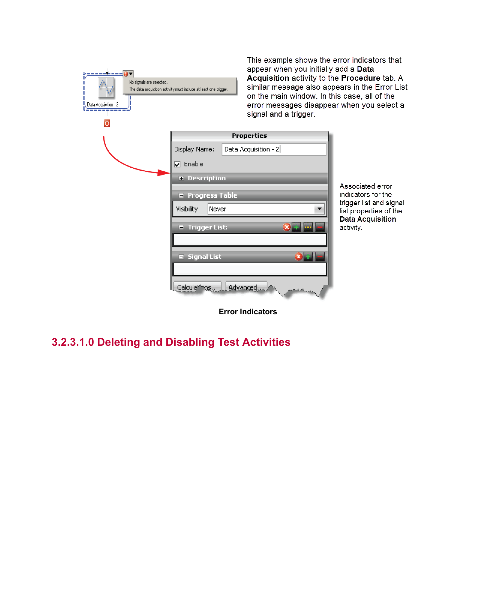 0 deleting and disabling test activities | MTS Multipurpose Elite User Manual | Page 21 / 112