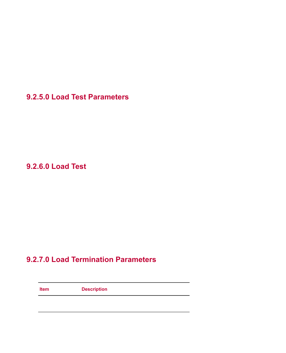 0 load test parameters, 0 load test, 0 load termination parameters | MTS Fatigue Template User Manual | Page 82 / 122