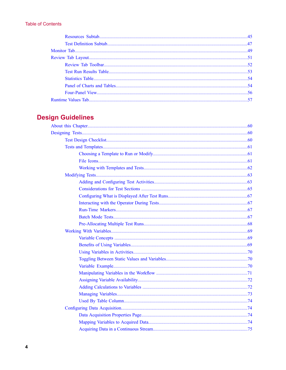 Design guidelines | MTS TW Elite User Manual | Page 4 / 132