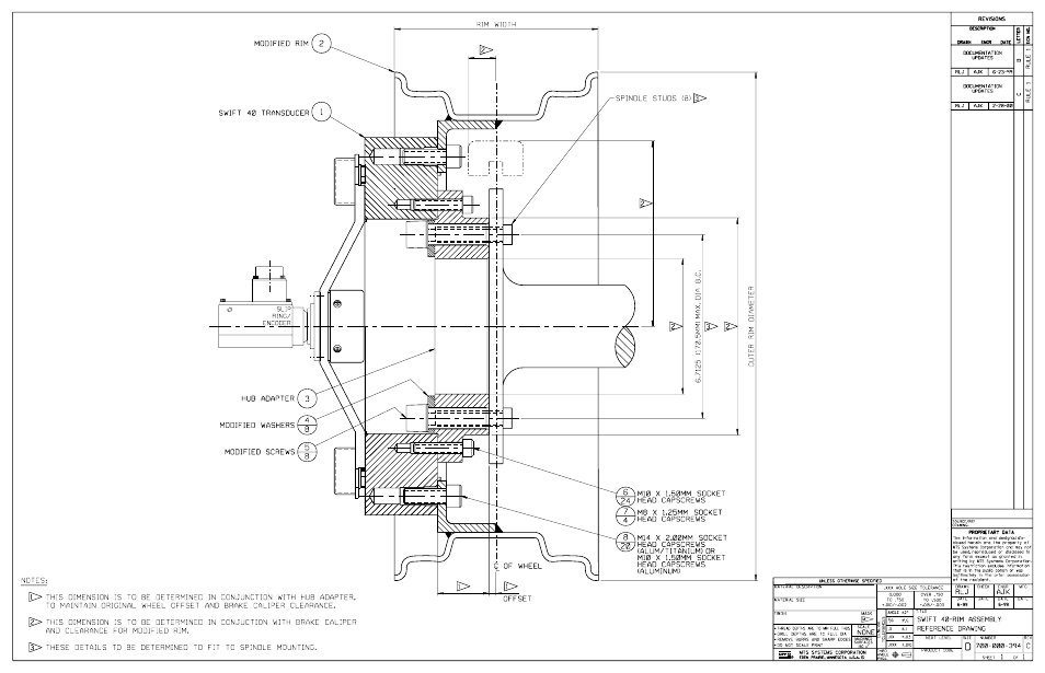 MTS SWIFT 40 Sensor User Manual | Page 167 / 170