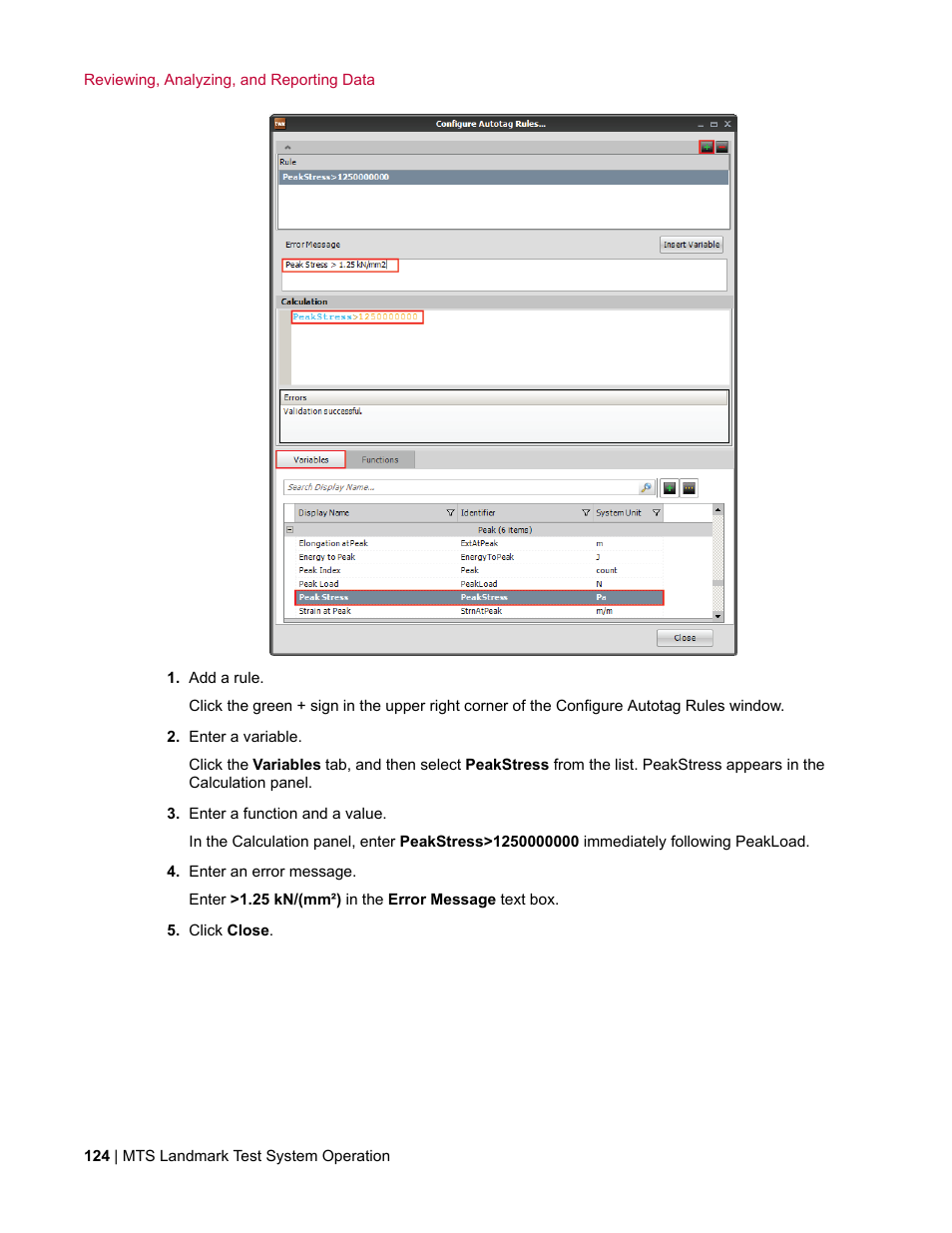 MTS Landmark TWX User Manual | Page 124 / 162