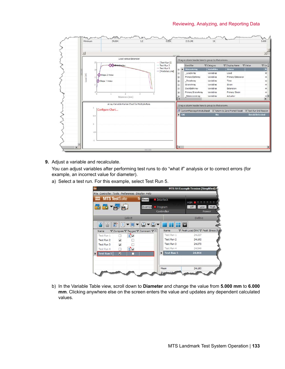 MTS Landmark TWX User Manual | Page 133 / 162