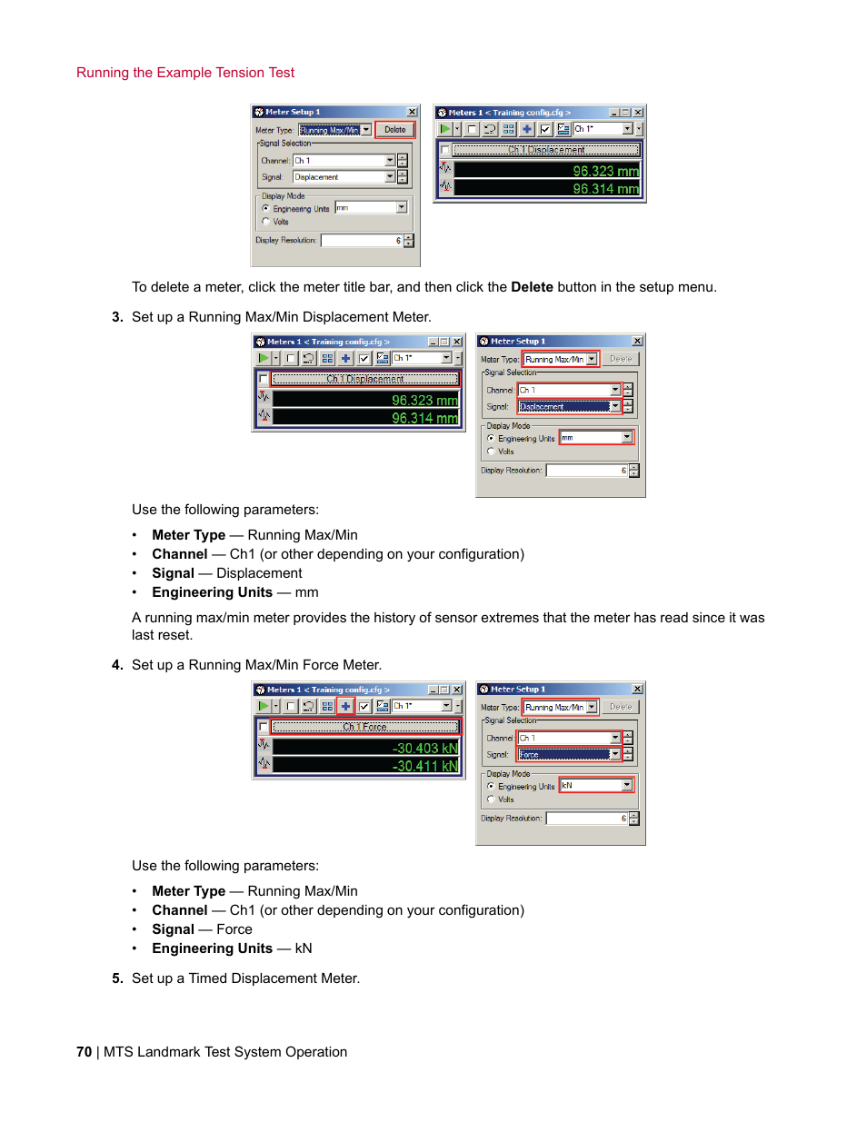 MTS Landmark TWX User Manual | Page 70 / 162