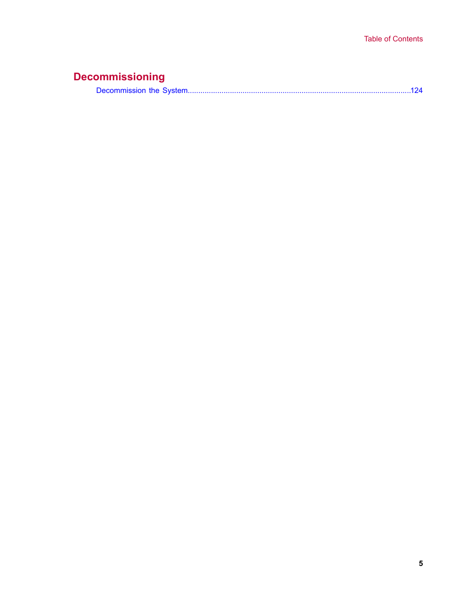 Decommissioning | MTS TestLine User Manual | Page 5 / 132