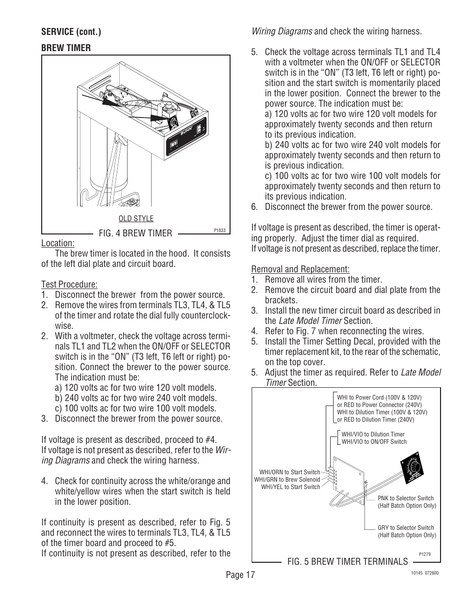 Bunn T6A User Manual | Page 17 / 30