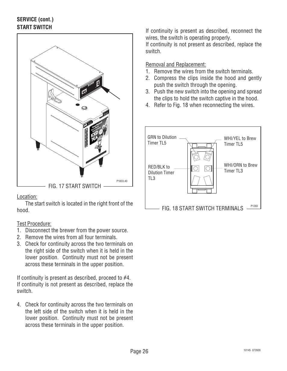 Bunn T6A User Manual | Page 26 / 30