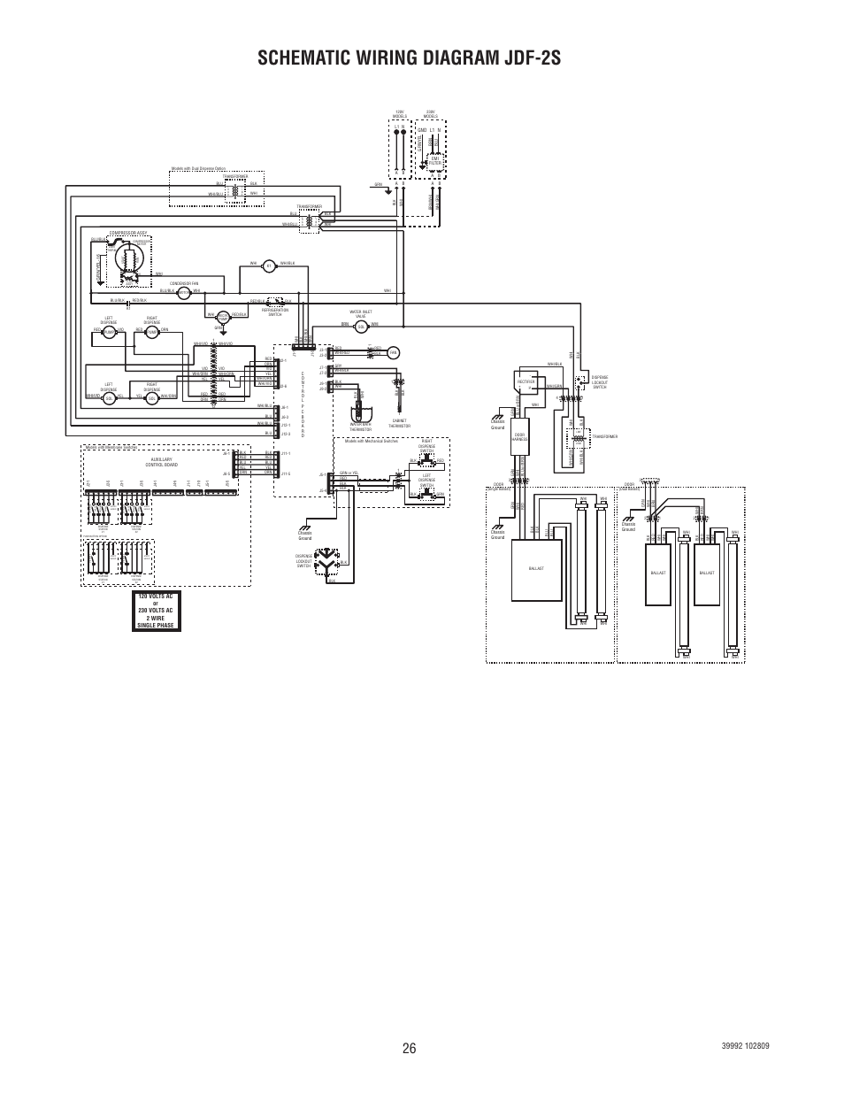 Schematic wiring diagram jdf-2s | Bunn SILVER SERIES JDF-4S User Manual | Page 26 / 28