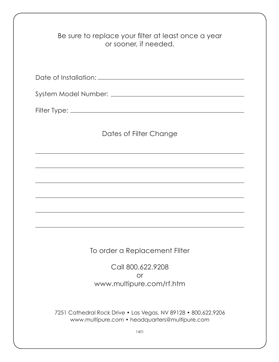 Purenex Multipure Aquasource User Manual | Page 12 / 12