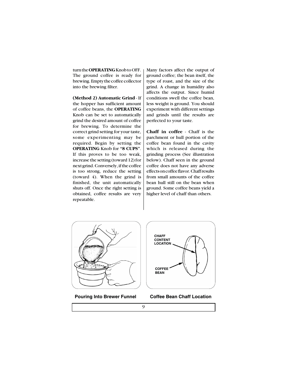 Bunn Deluxe Coffee Grinder User Manual | Page 9 / 16