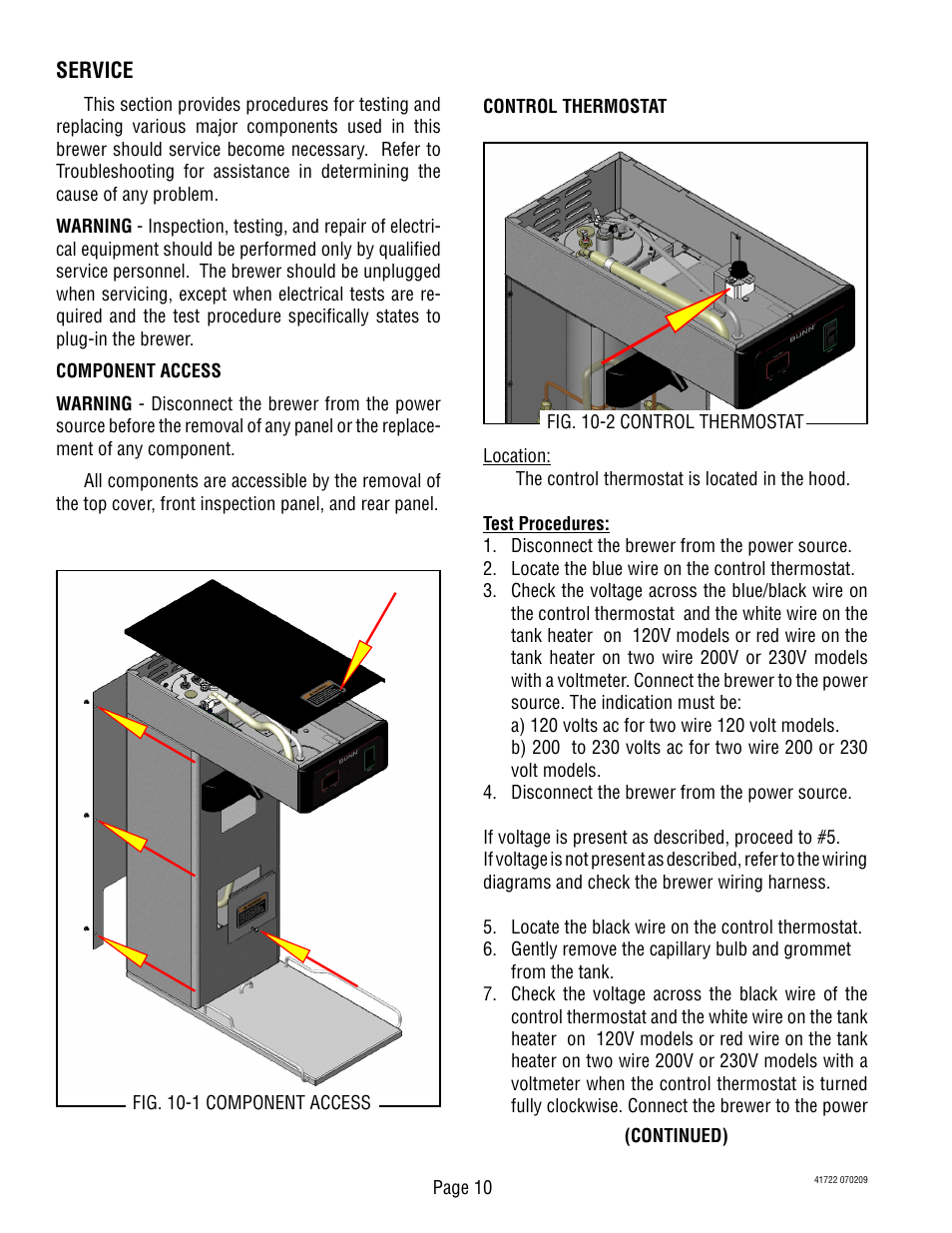 Bunn TB3Q-LP User Manual | Page 10 / 27