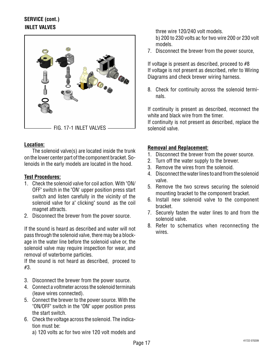 Bunn TB3Q-LP User Manual | Page 17 / 27