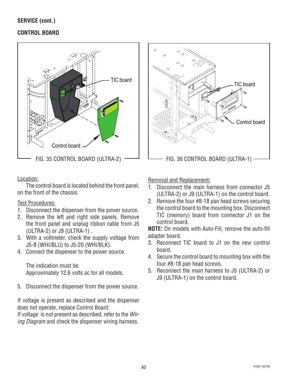 Bunn -O-MATIC ULTRA-1 User Manual | Page 40 / 63