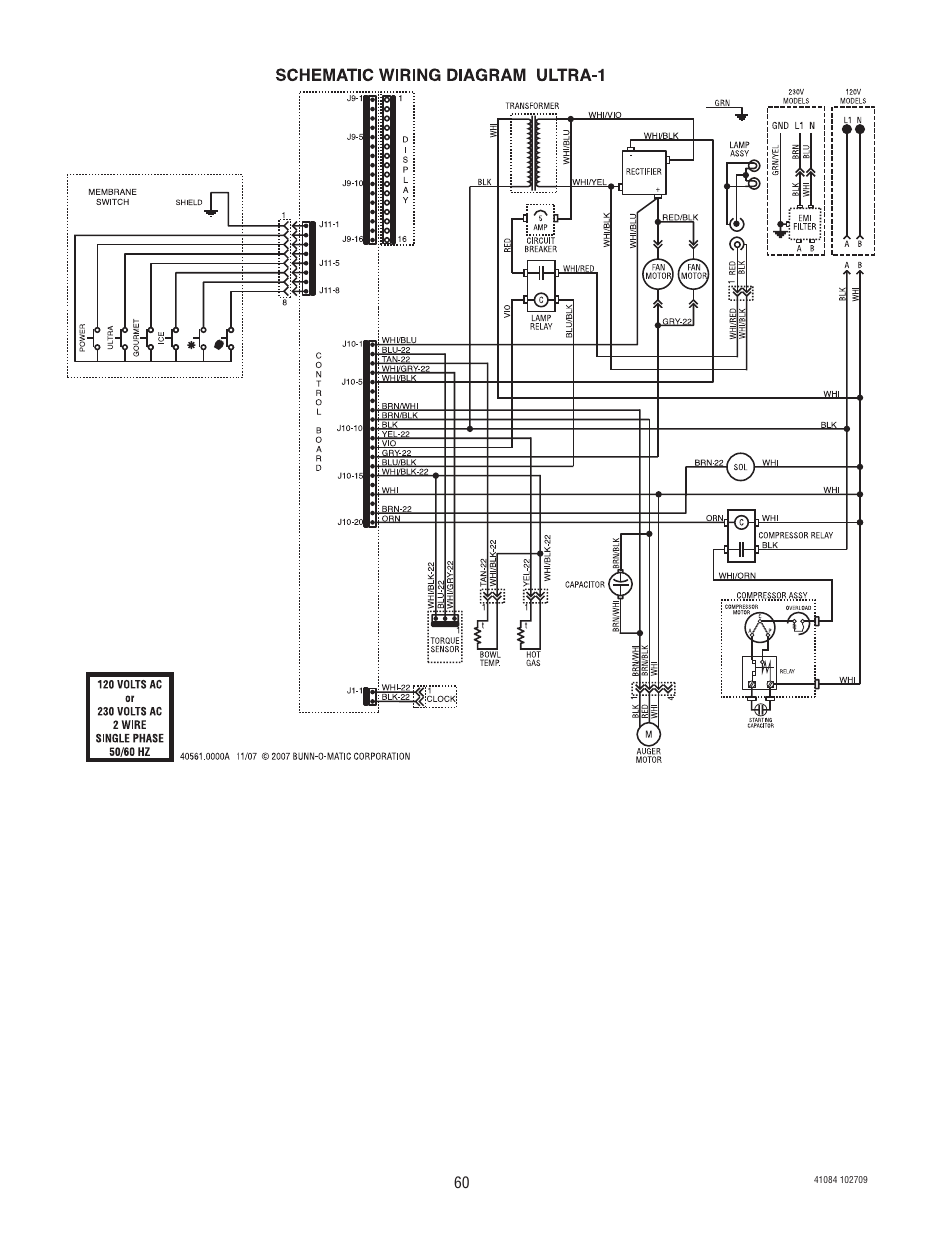 Bunn -O-MATIC ULTRA-1 User Manual | Page 60 / 63