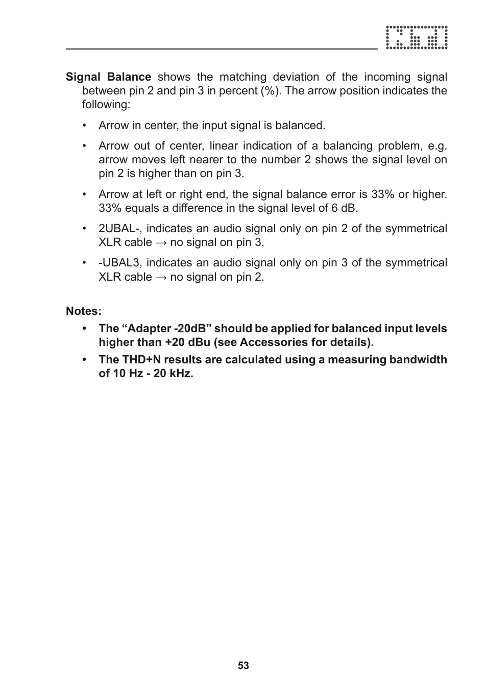 NTi Audio Acoustilyzer AL1 User Manual | Page 53 / 96