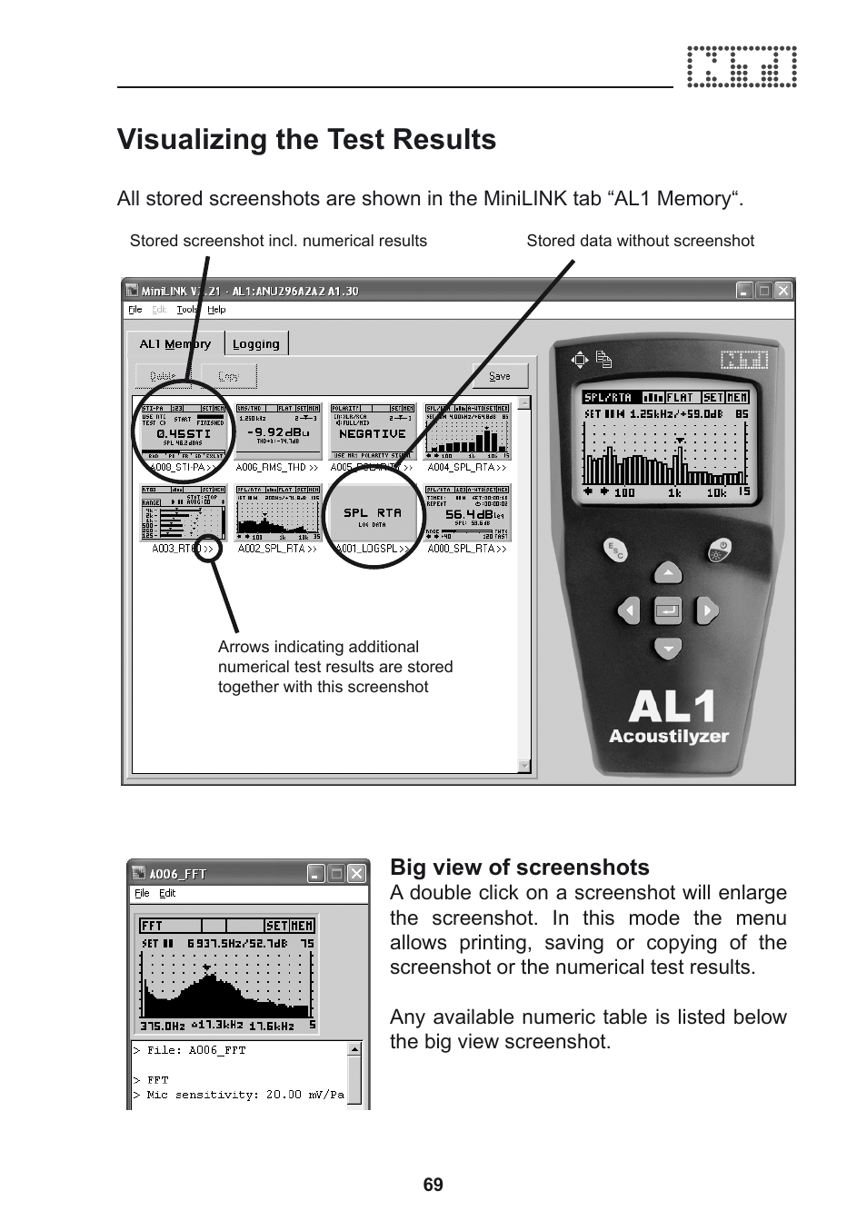 Visualizing the test results | NTi Audio Acoustilyzer AL1 User Manual | Page 69 / 96