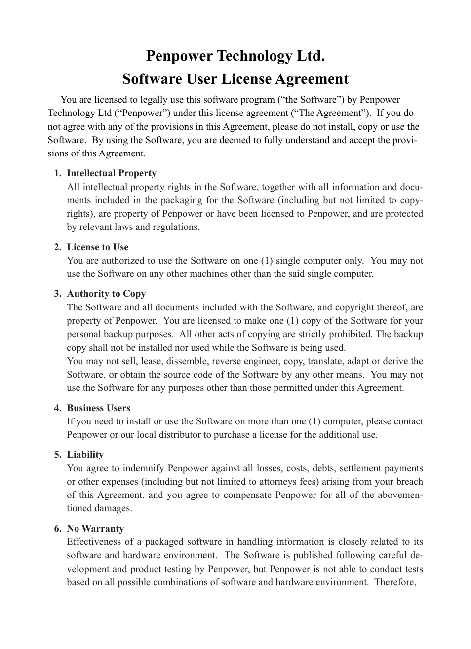 Penpower WorldPenScan (Win) User Manual | Page 2 / 36
