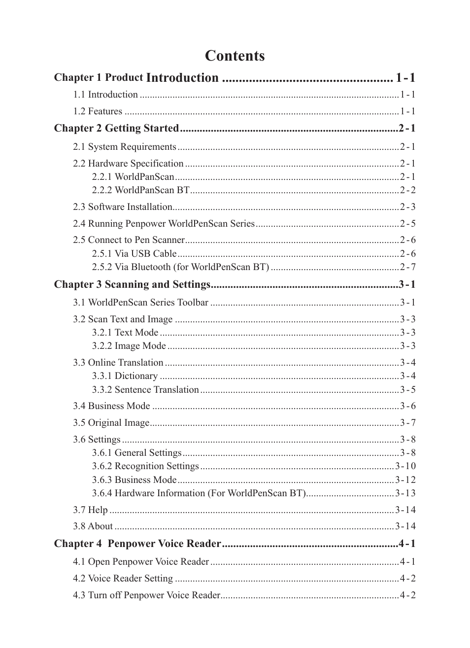 Penpower WorldPenScan (Win) User Manual | Page 5 / 36
