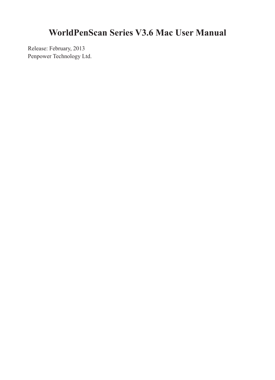 Worldpenscan series v3.6 mac user manual | Penpower WorldPenScan (Mac) User Manual | Page 32 / 32