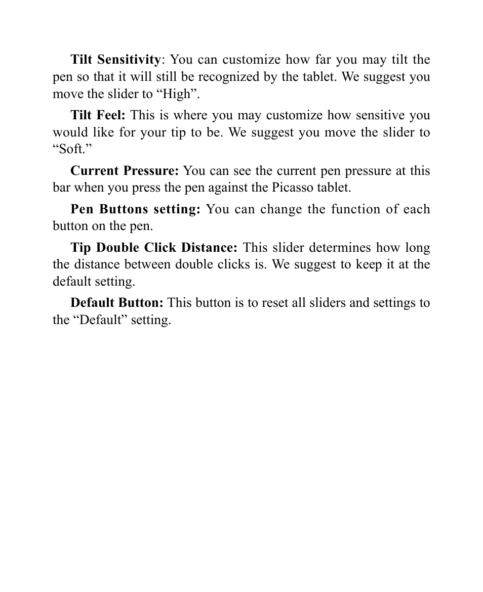 Penpower Picasso (Win/Mac) User Manual | Page 7 / 16