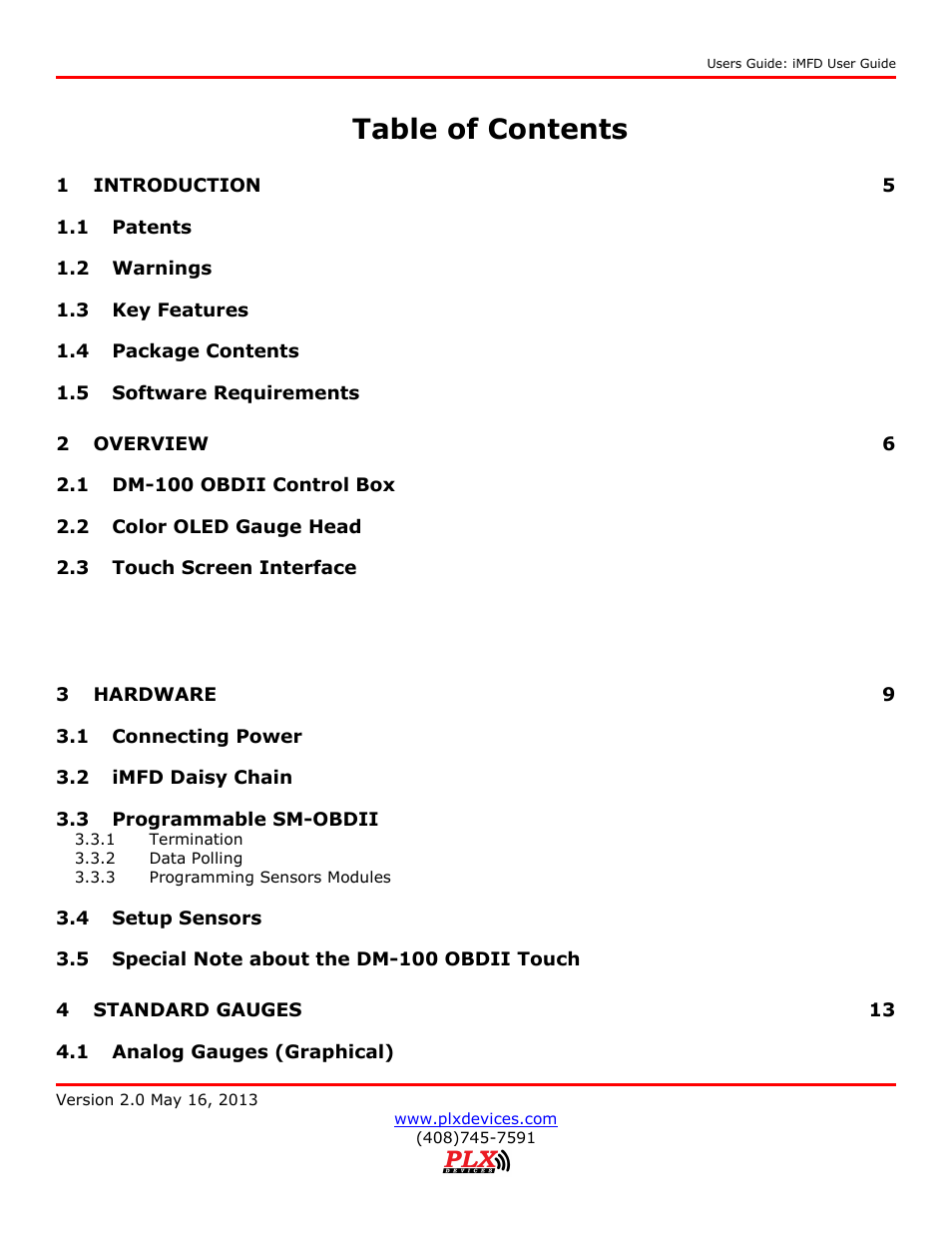 PLX Devices DM-100 OBDII Touch User Manual | Page 2 / 23