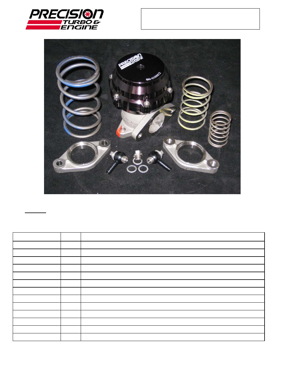 Precision Turbo and Engine Precision Turbo & Engine PW39 Wastegate User Manual | Page 2 / 9