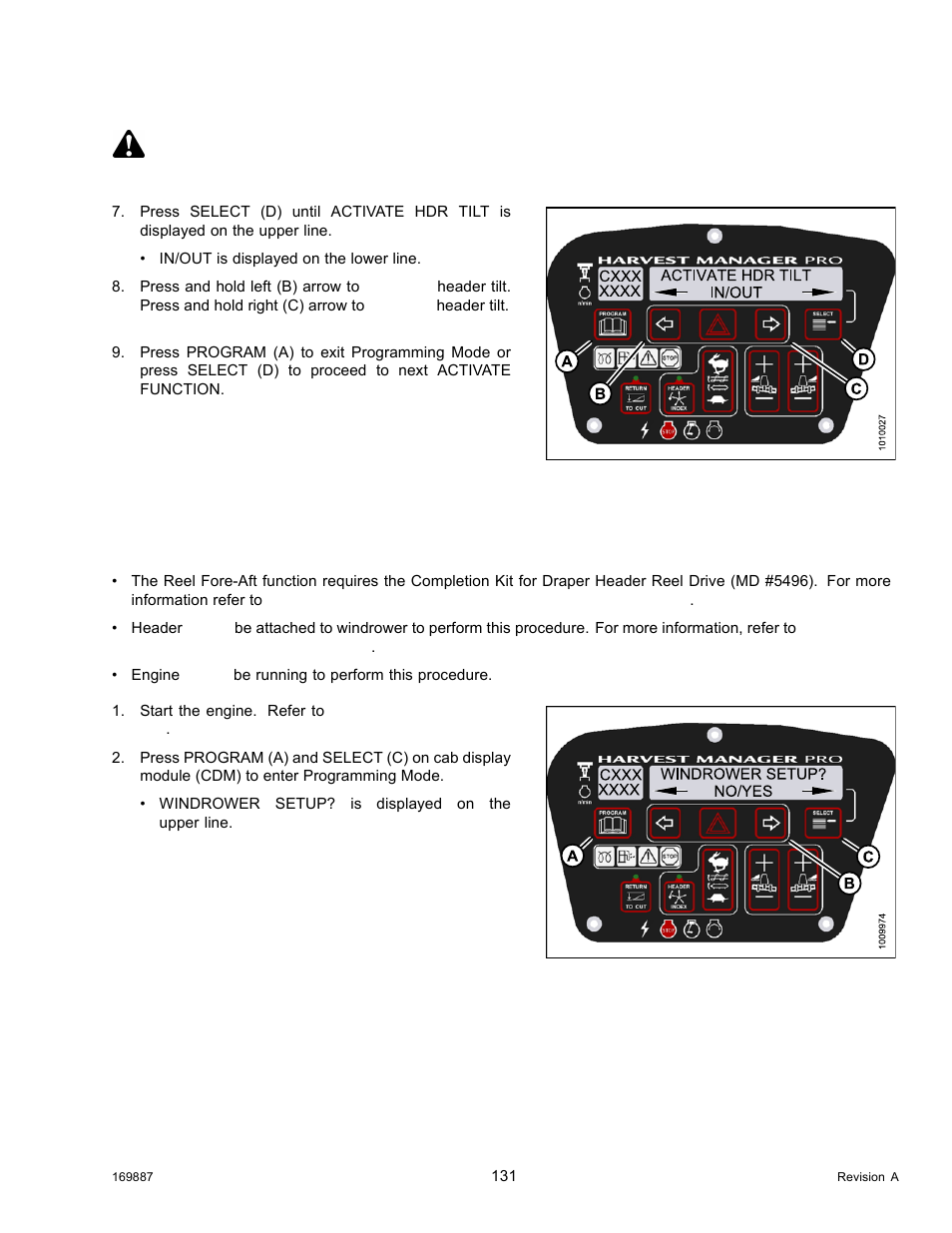 Caution | MacDon M205 Operators Manual User Manual | Page 147 / 482