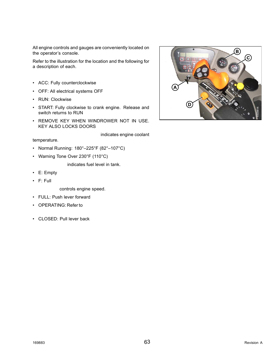 15engine controls and gauges, Engine controls and gauges, 15 engine controls and gauges | MacDon M155 Operators Manual User Manual | Page 79 / 458