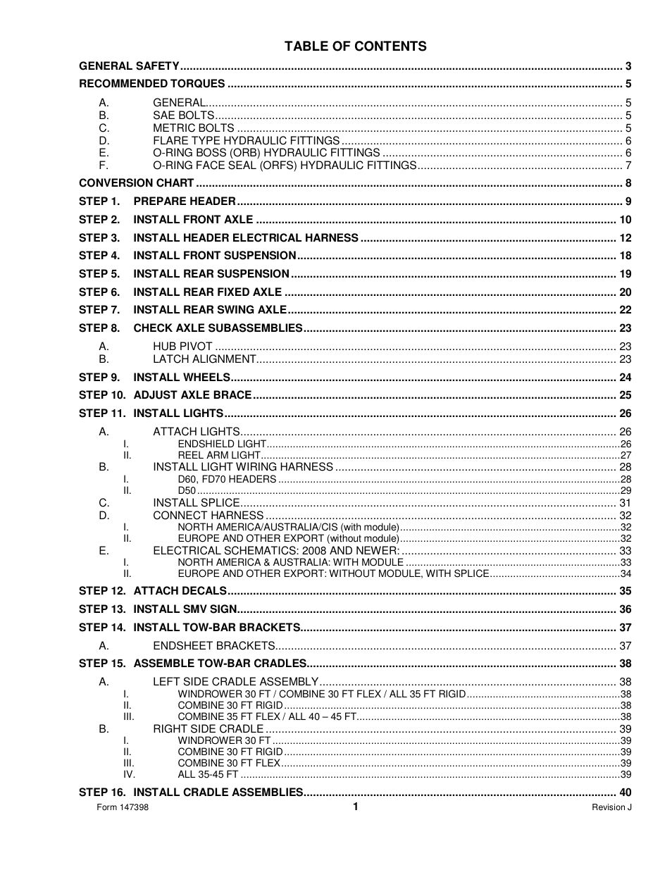 MacDon Transport D60 User Manual | Page 3 / 49