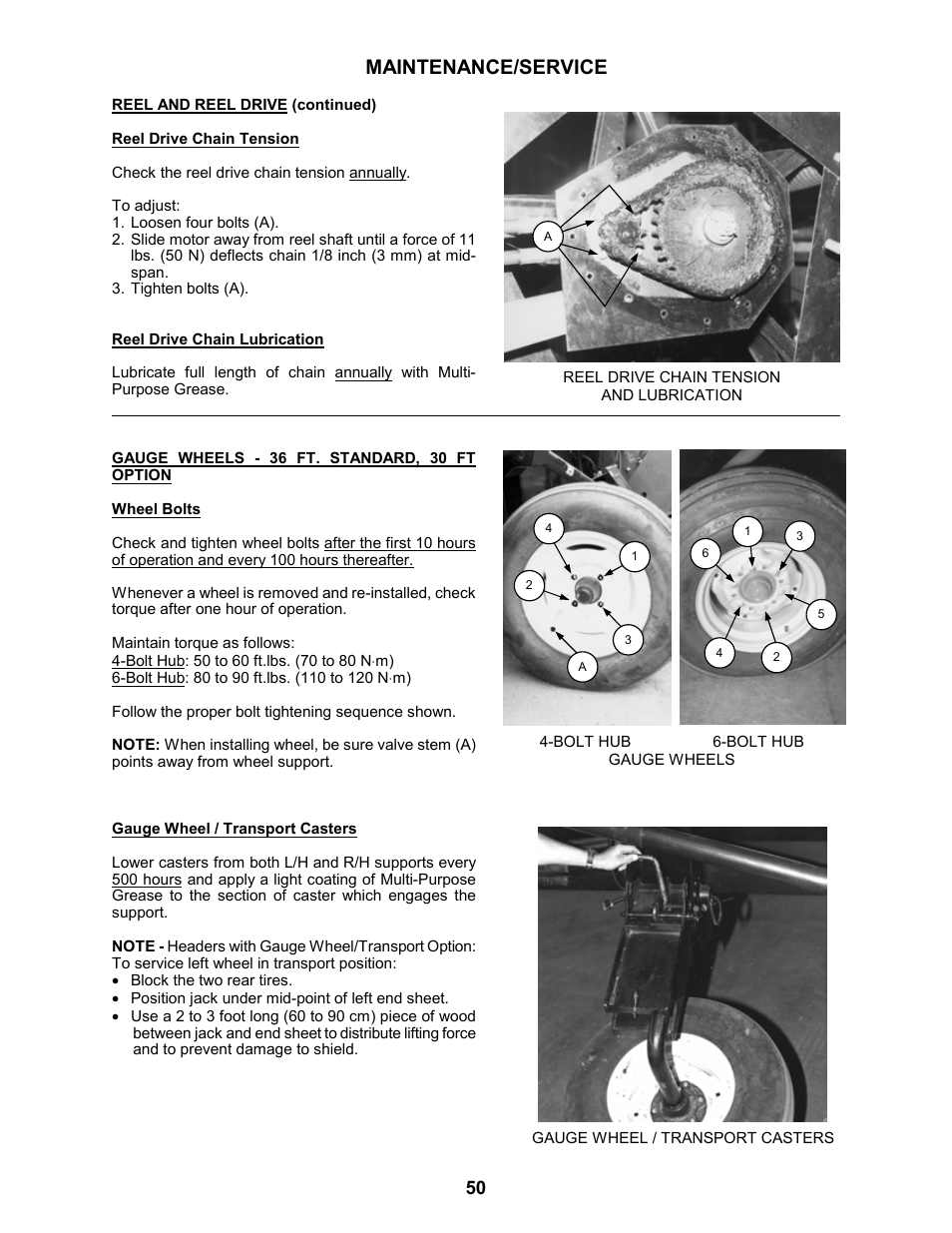 Maintenance/service | MacDon 963 Harvest Header User Manual | Page 51 / 87