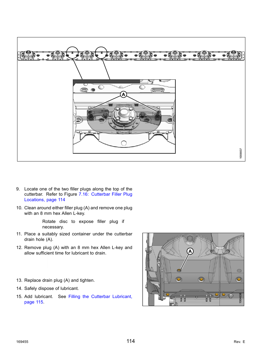 Important | MacDon R85 Rotary Disc 13 Foot Self-Propelled Windrower Header User Manual | Page 122 / 168