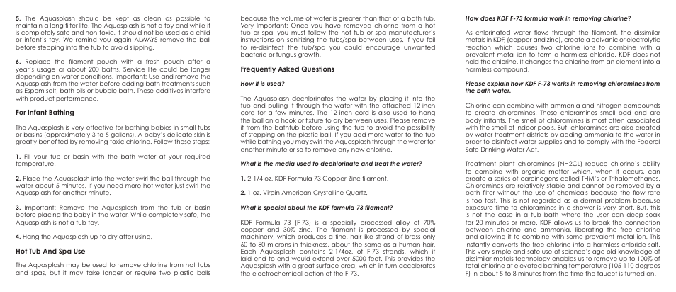 Purenex Aquasplash User Manual | Page 2 / 2