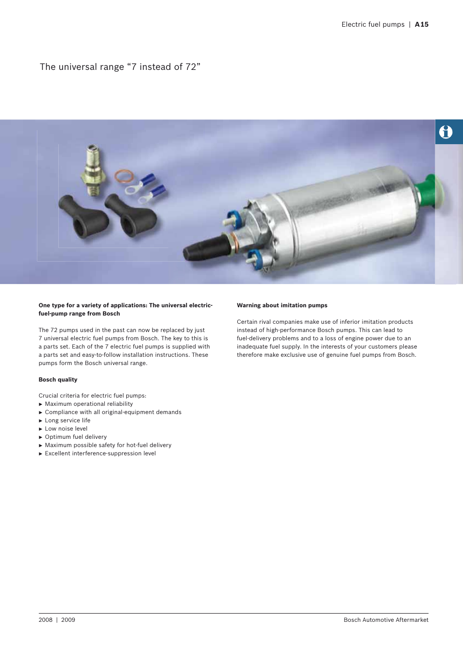 The universal range “7 instead of 72 | Bosch 2008 User Manual | Page 17 / 75