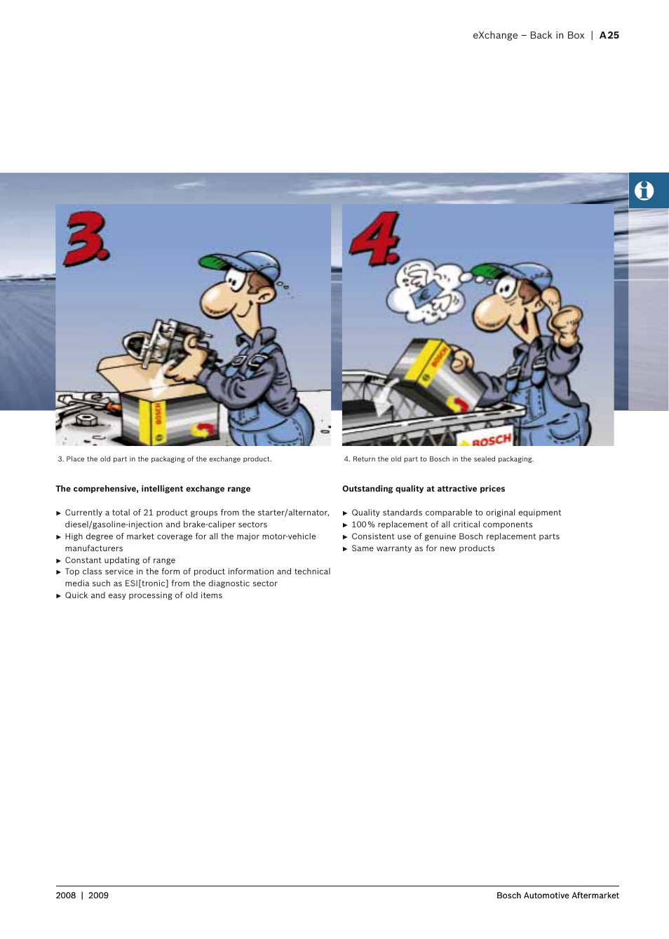 Exchange – back in box | a 25 | Bosch 2008 User Manual | Page 27 / 75