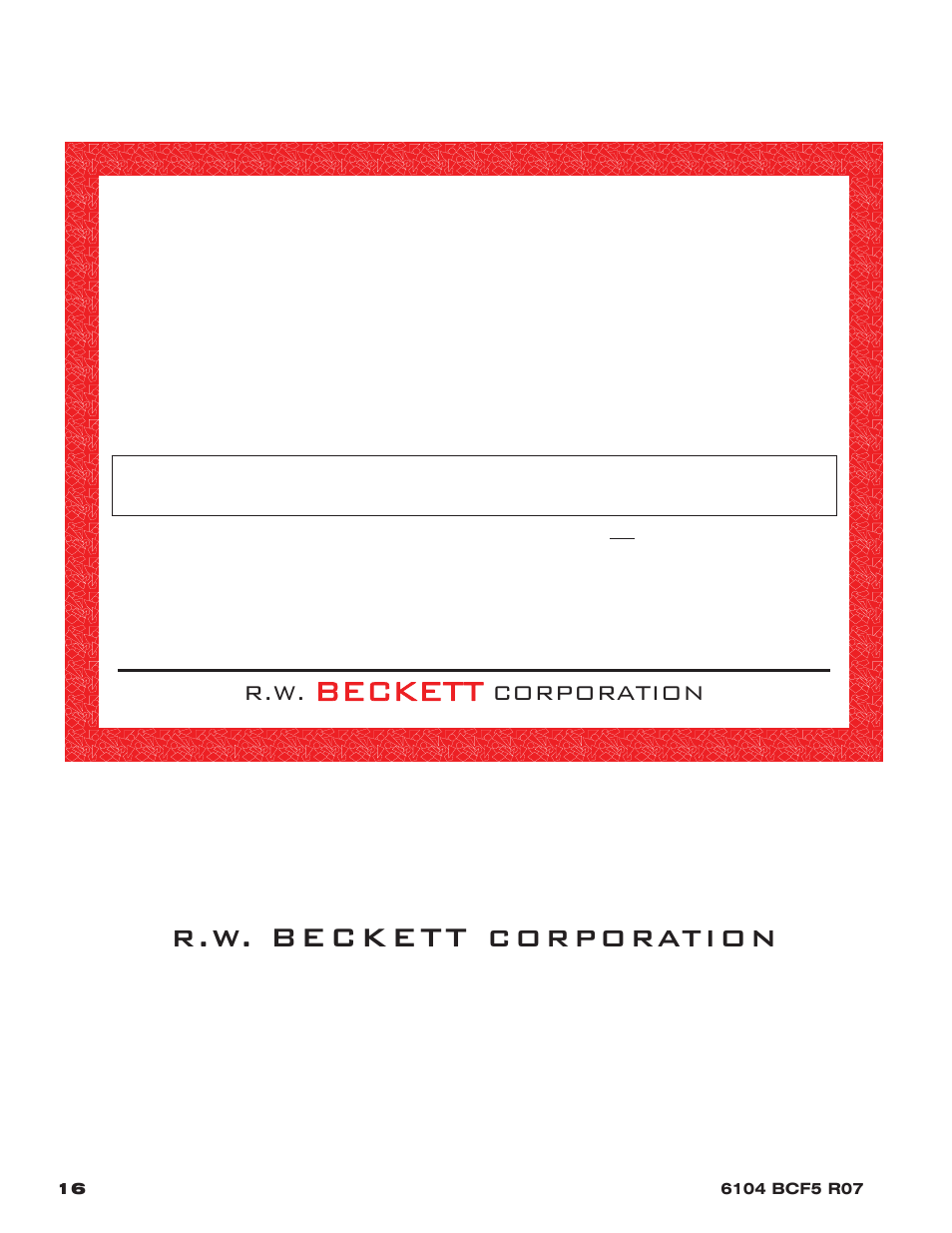 Warranty, Beckett, Limited warranty information | Corporation | Beckett 800 User Manual | Page 16 / 16